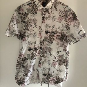 River Island Short Sleeve Floral Print Shirt